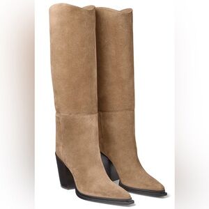 Jimmy Choo Cece Knee Boot 80. Sand brown. 36.5. Never worn, new with packaging.